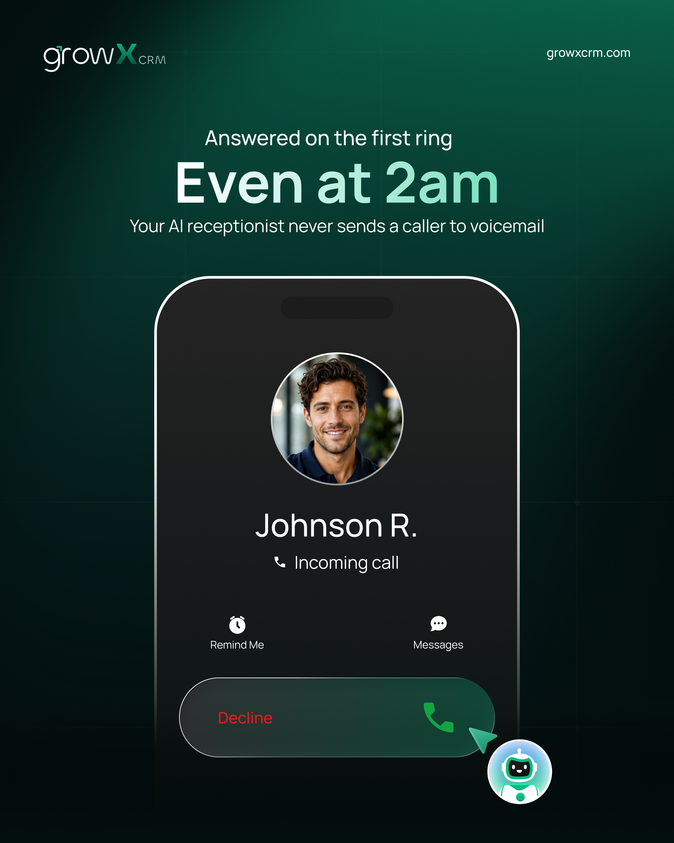 growX CRM Feature Visual