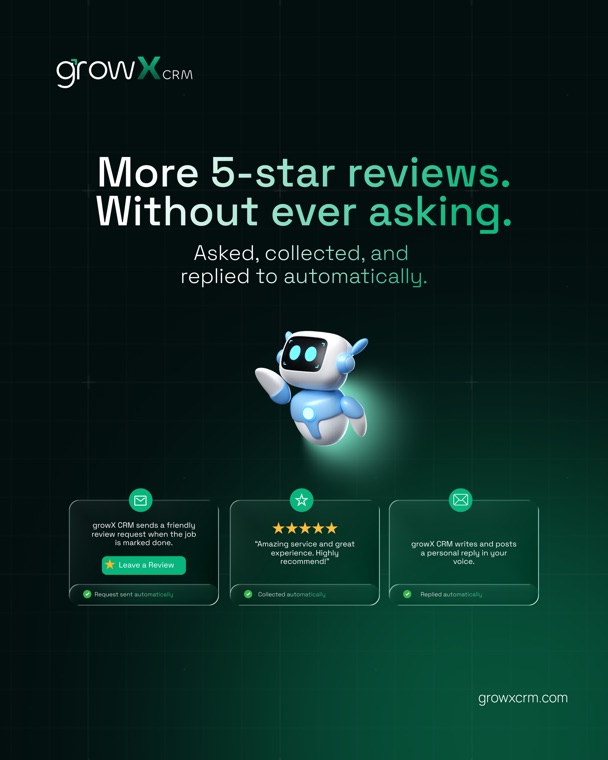 growX CRM Feature Visual