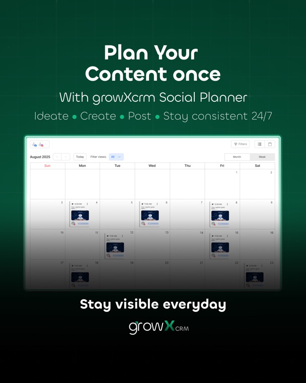 growX CRM Feature Visual